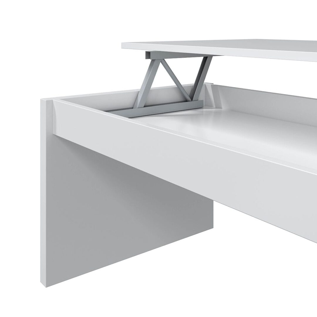 Mesa de Centro Elevable Bridge Blanca - Imagen 7
