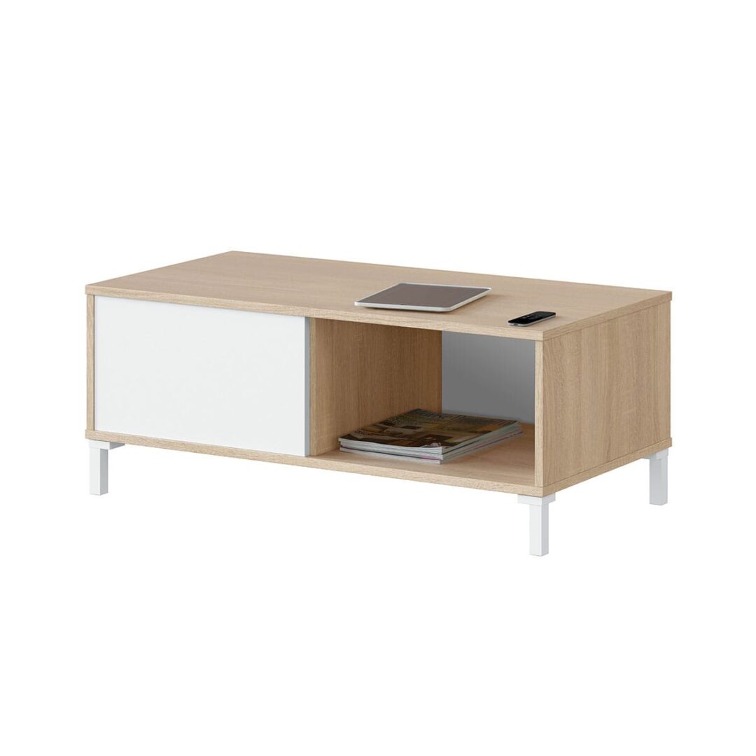 Mesa Centro Brooklyn Style Blanco Roble