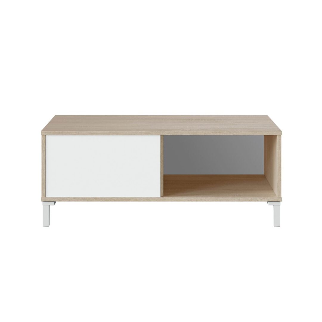 Mesa Centro Brooklyn Style Blanco Roble - Imagen 3