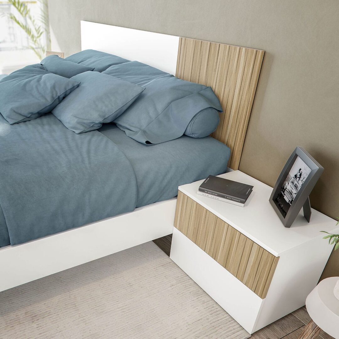 Cabecero de Cama y 2 Mesitas Noche - Tempus