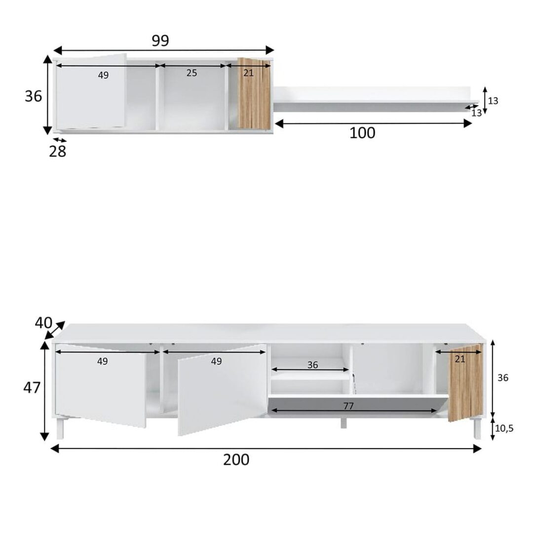 Conjunto de Salón Tempus Blanco Nature - Imagen 16