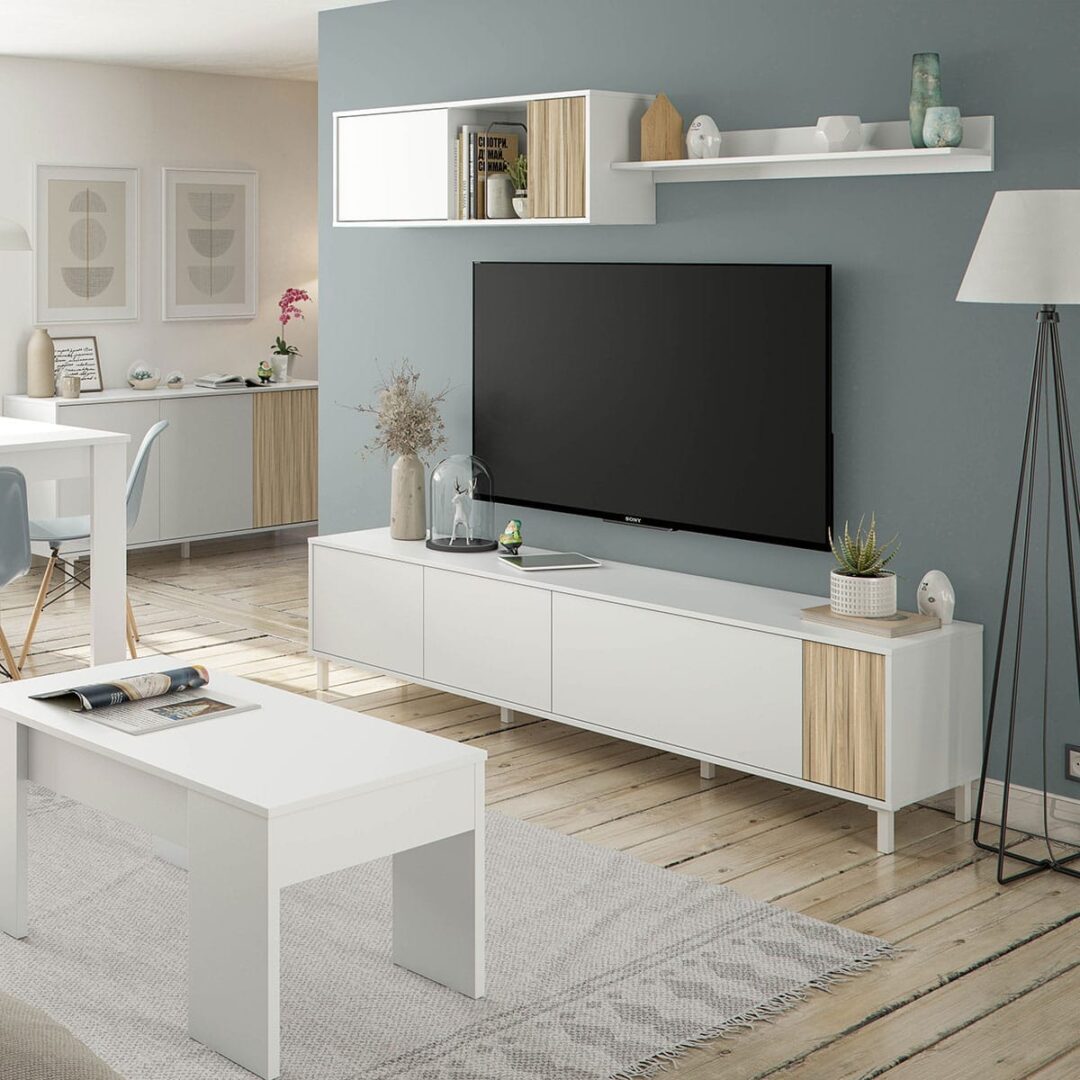 Conjunto de Salón Tempus Blanco Nature - Imagen 13