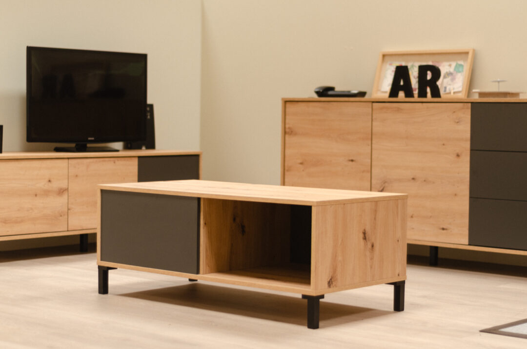 Mesa Centro Brooklyn Style Gris Roble - Imagen 2