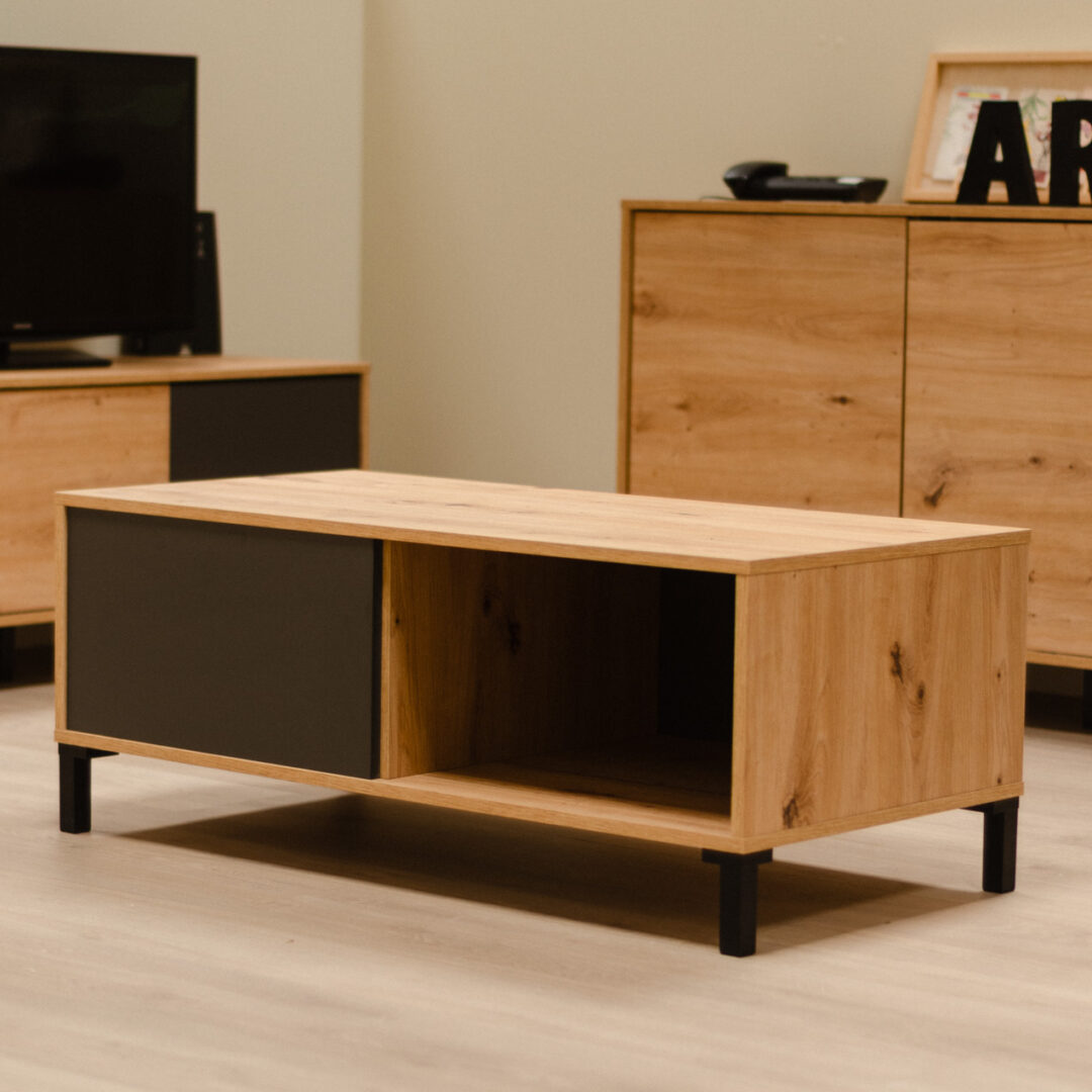 Mesa Centro Brooklyn Style Gris Roble