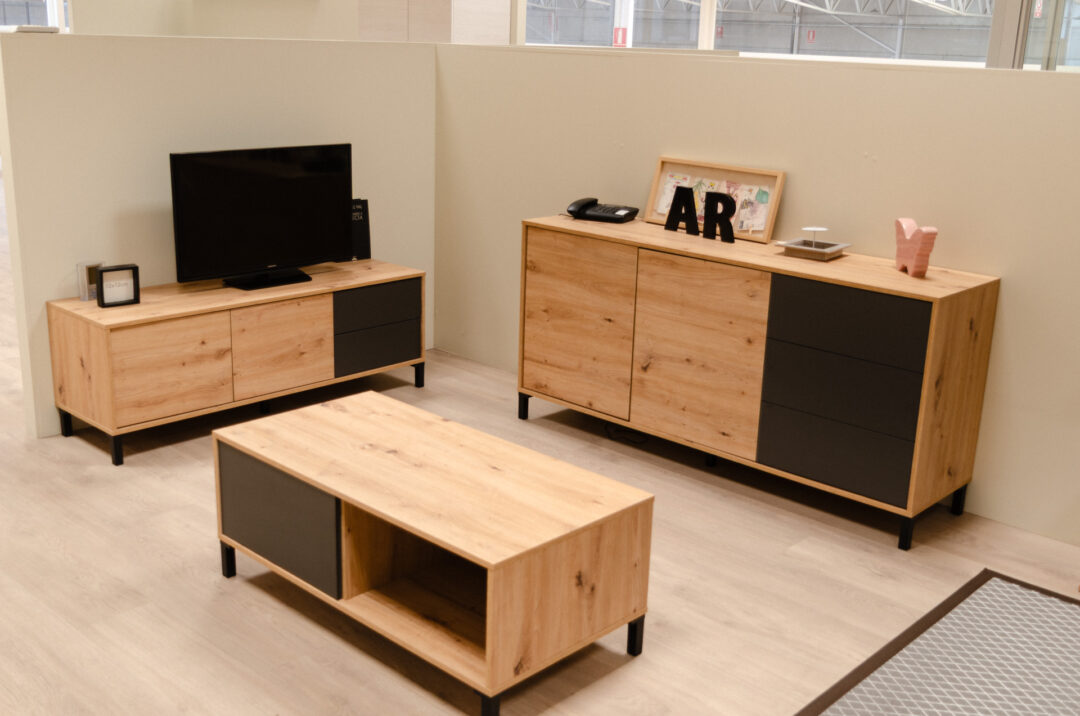 Mesa Centro Brooklyn Style Gris Roble - Imagen 3