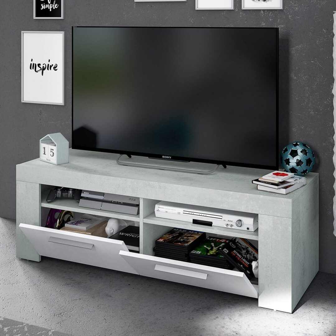 Bajo Televisión 2 Puertas Urban Cemento