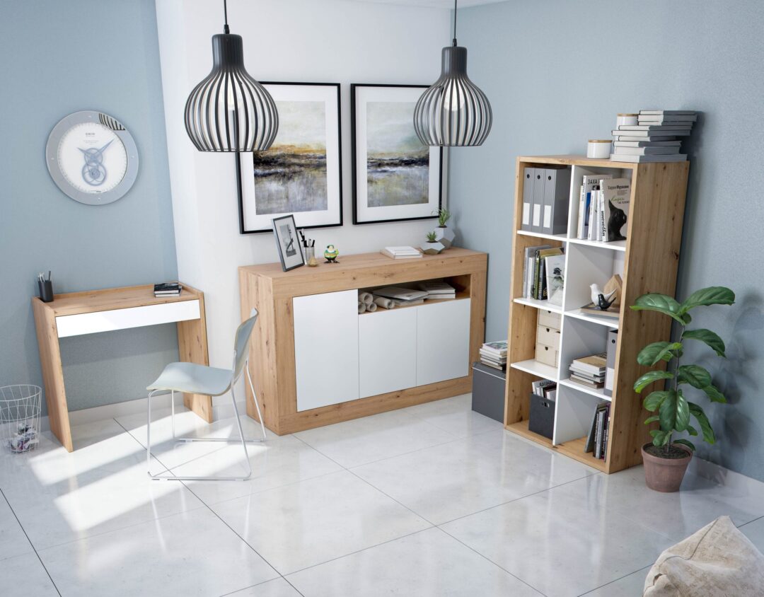 Estanteria Noa Roble Blanco - Imagen 9