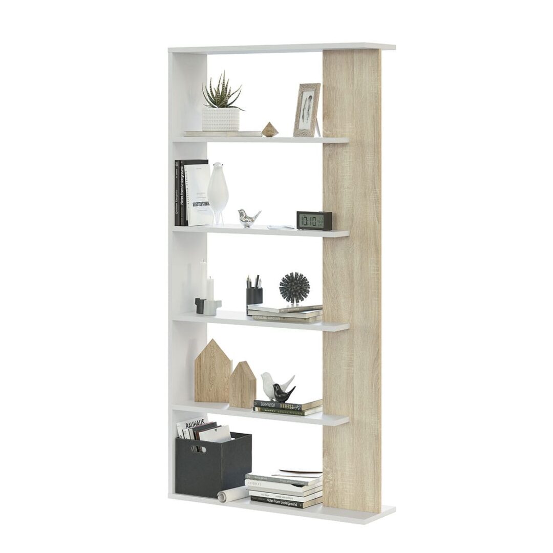 Estantería Alta Alida Roble Blanco - Imagen 5