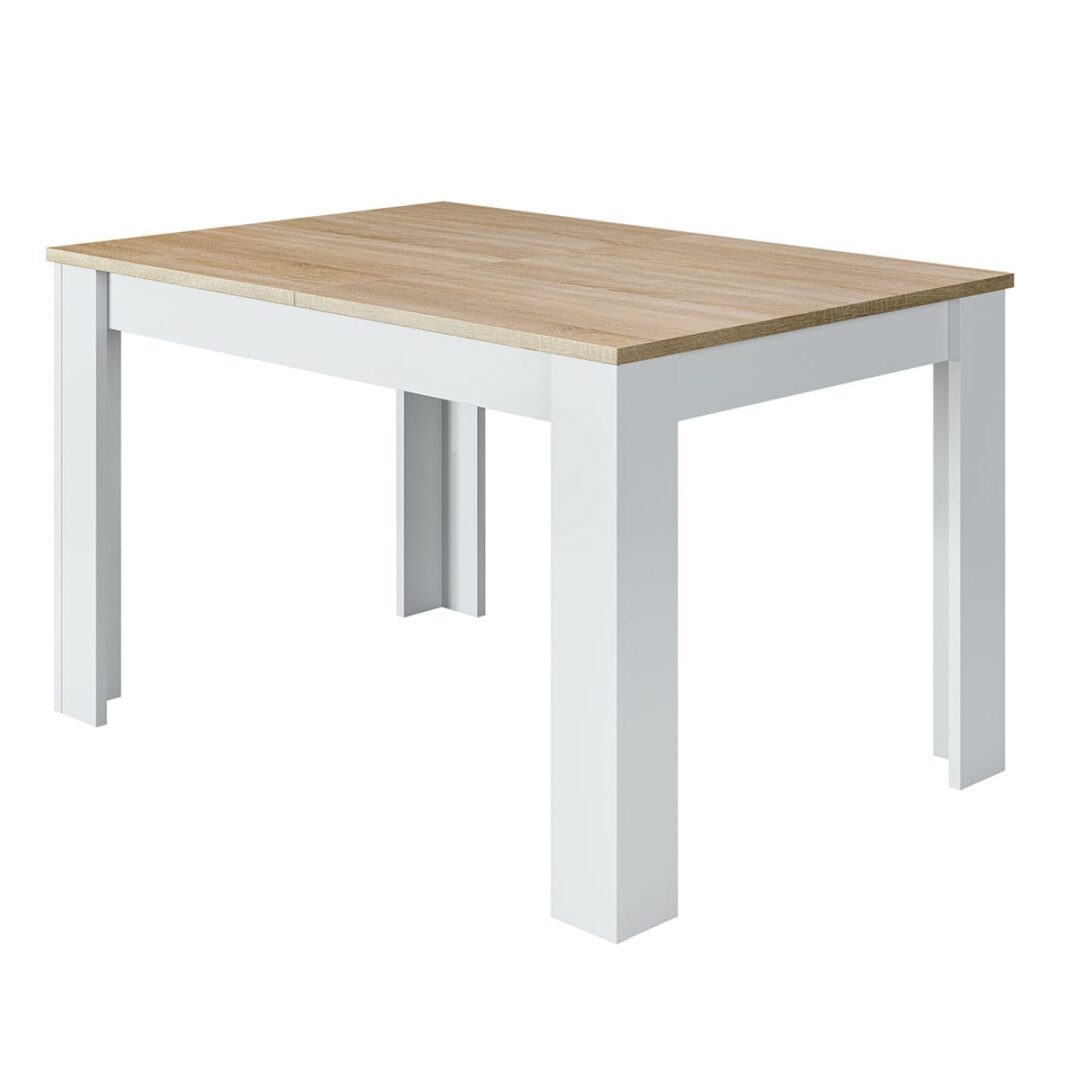 Mesa Extensible Kendra Blanco Roble - Imagen 5