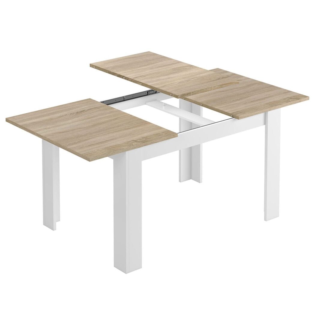 Mesa Extensible Kendra Blanco Roble - Imagen 6