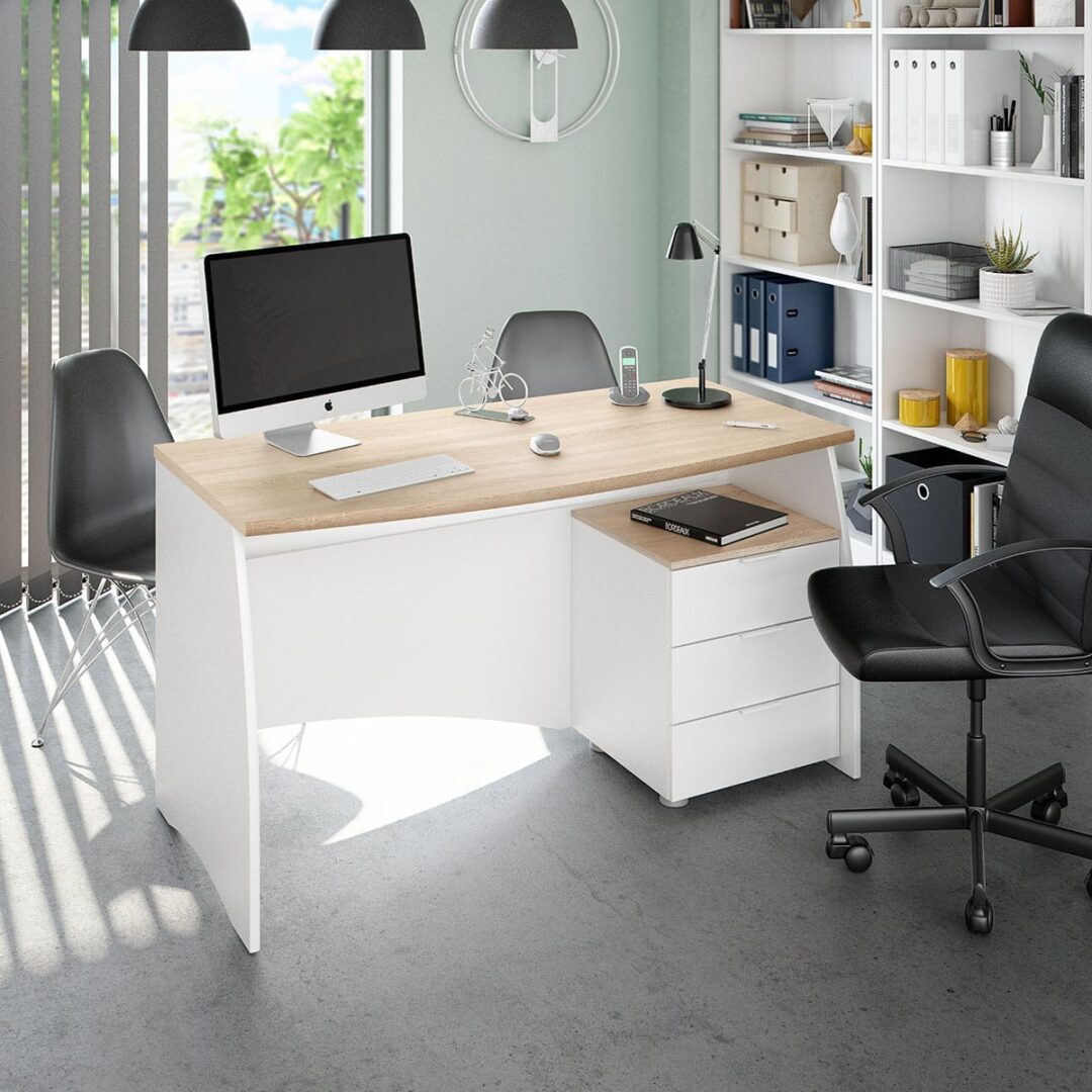 Escritorio Stylo Blanco Roble