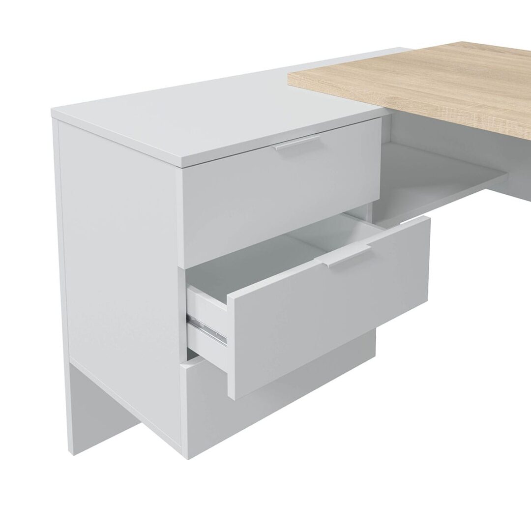 Escritorio Office Blanco Roble - Imagen 8