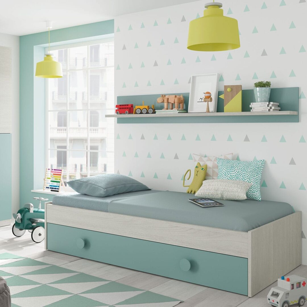 Cama Nido Nuba Verde Aqua