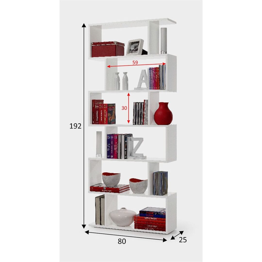 Estanteria Alta Athena Blanco Brillo - Imagen 3