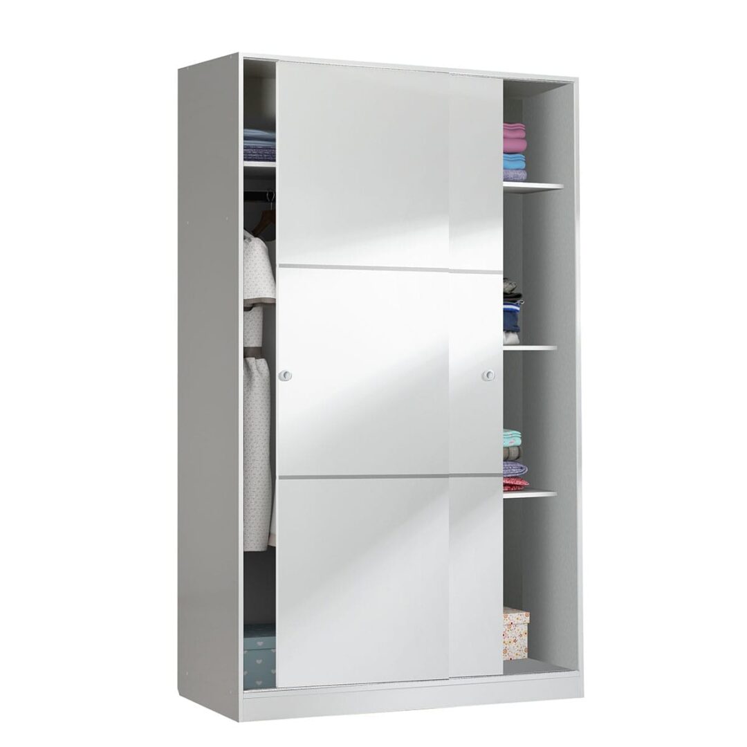 Armario Juvenil Top Puertas Correderas Blanco Brillo - Imagen 5
