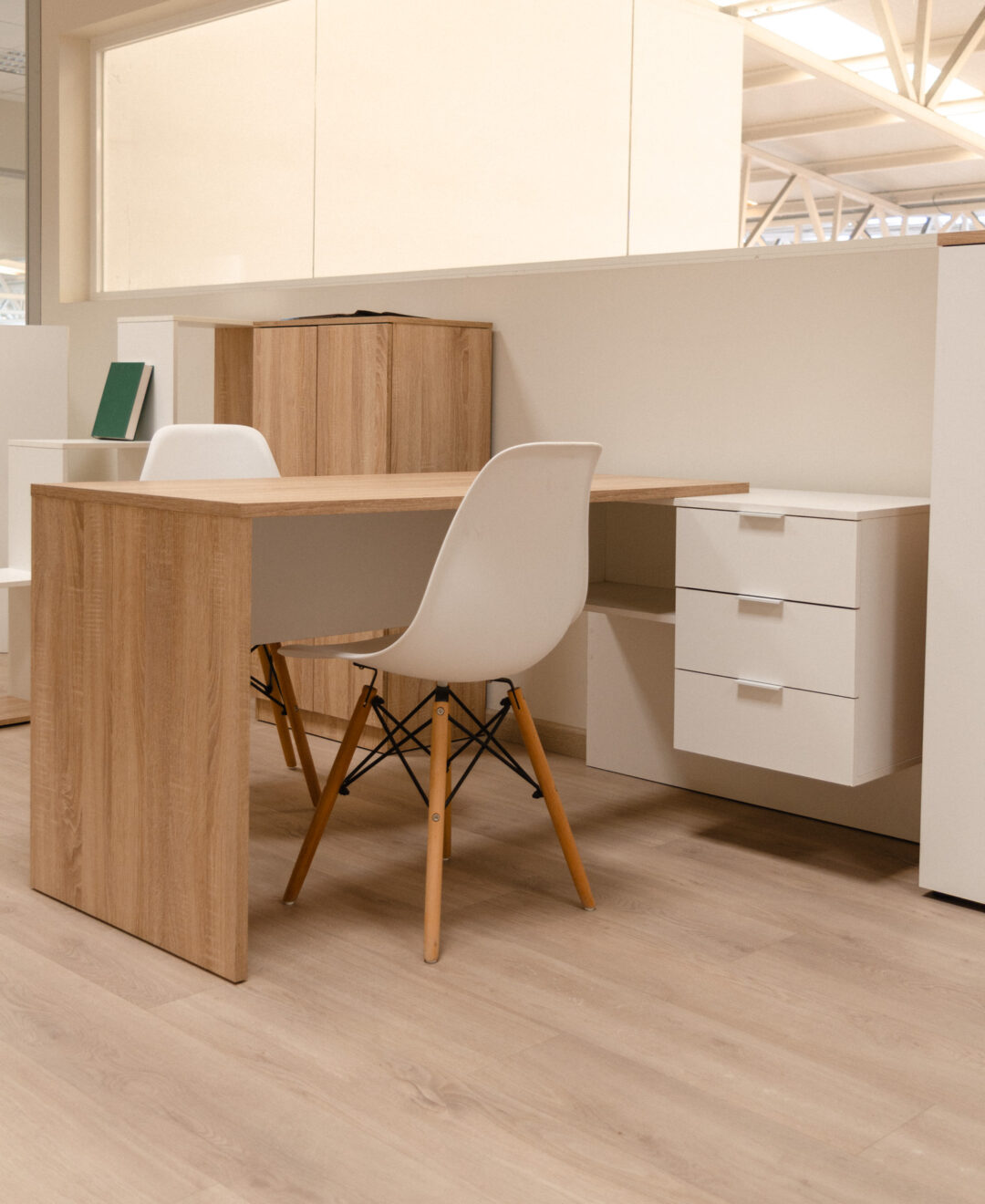Escritorio Office Blanco Roble - Imagen 6