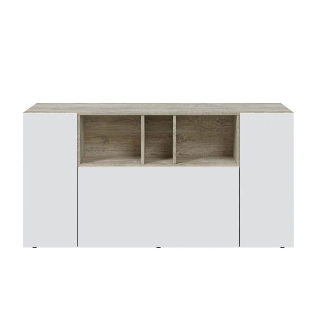 Aparador 3 Puertas Mia Blanco Roble - Imagen 3