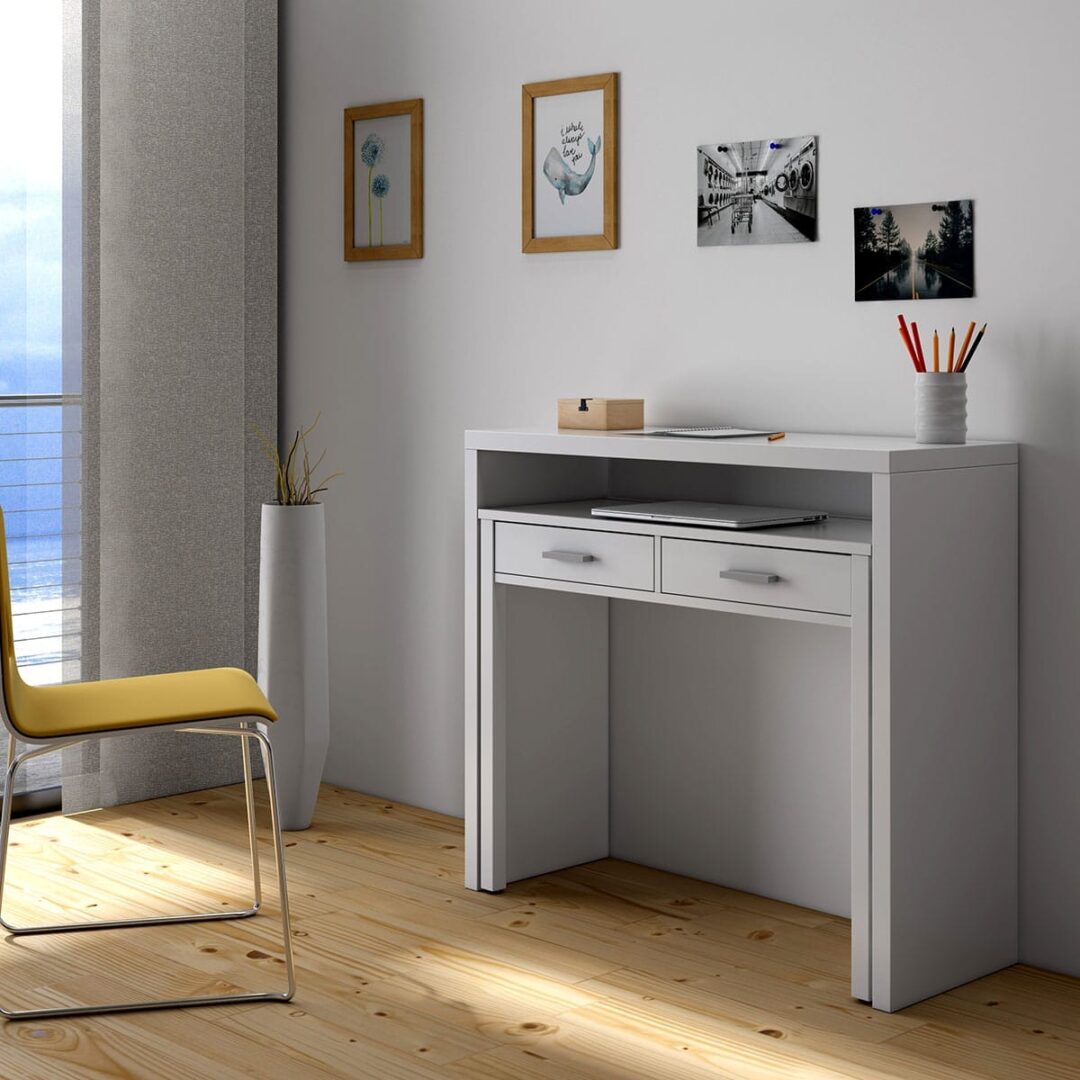 Escritorio Plegable Blanco - Imagen 3
