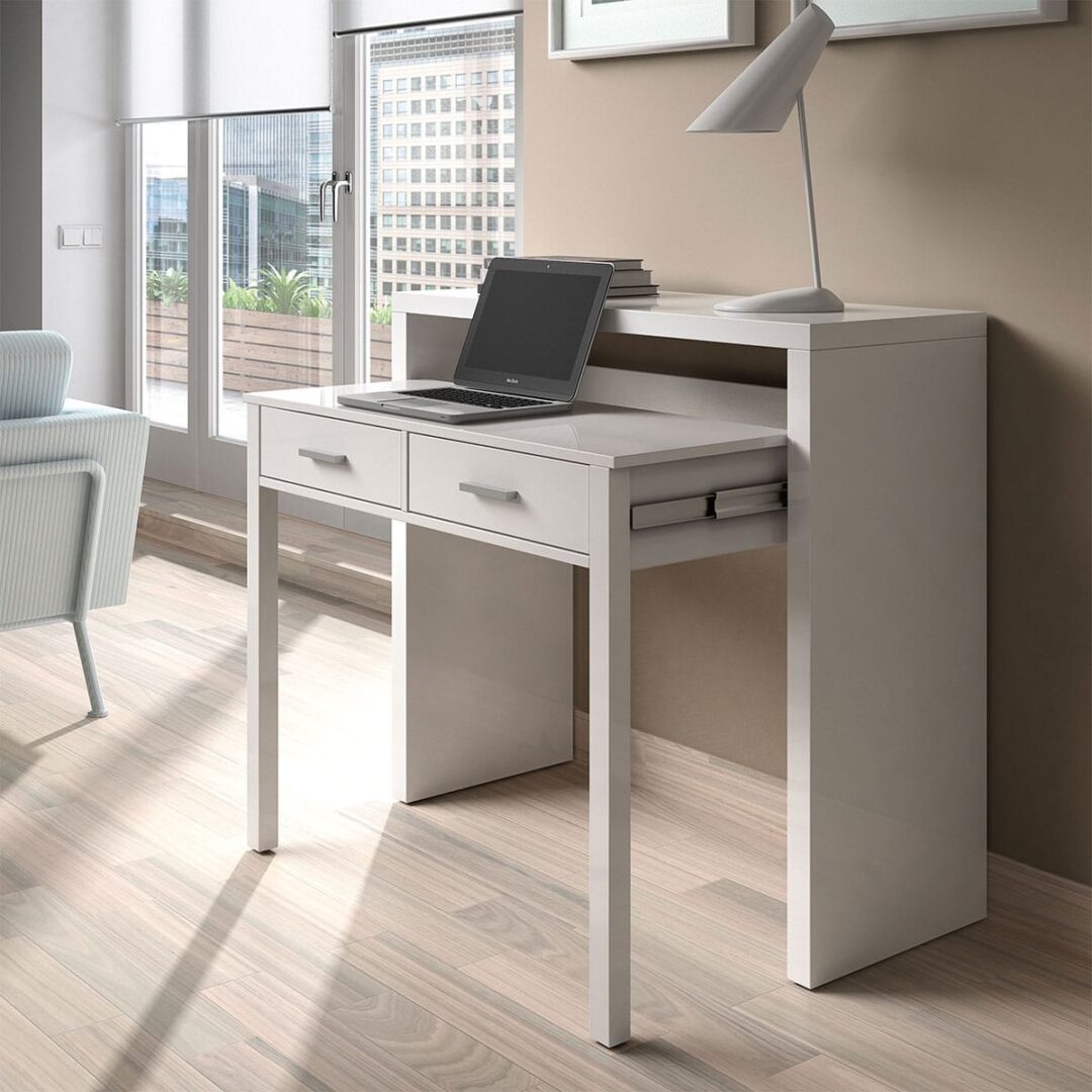 Escritorio Plegable Blanco - Imagen 5