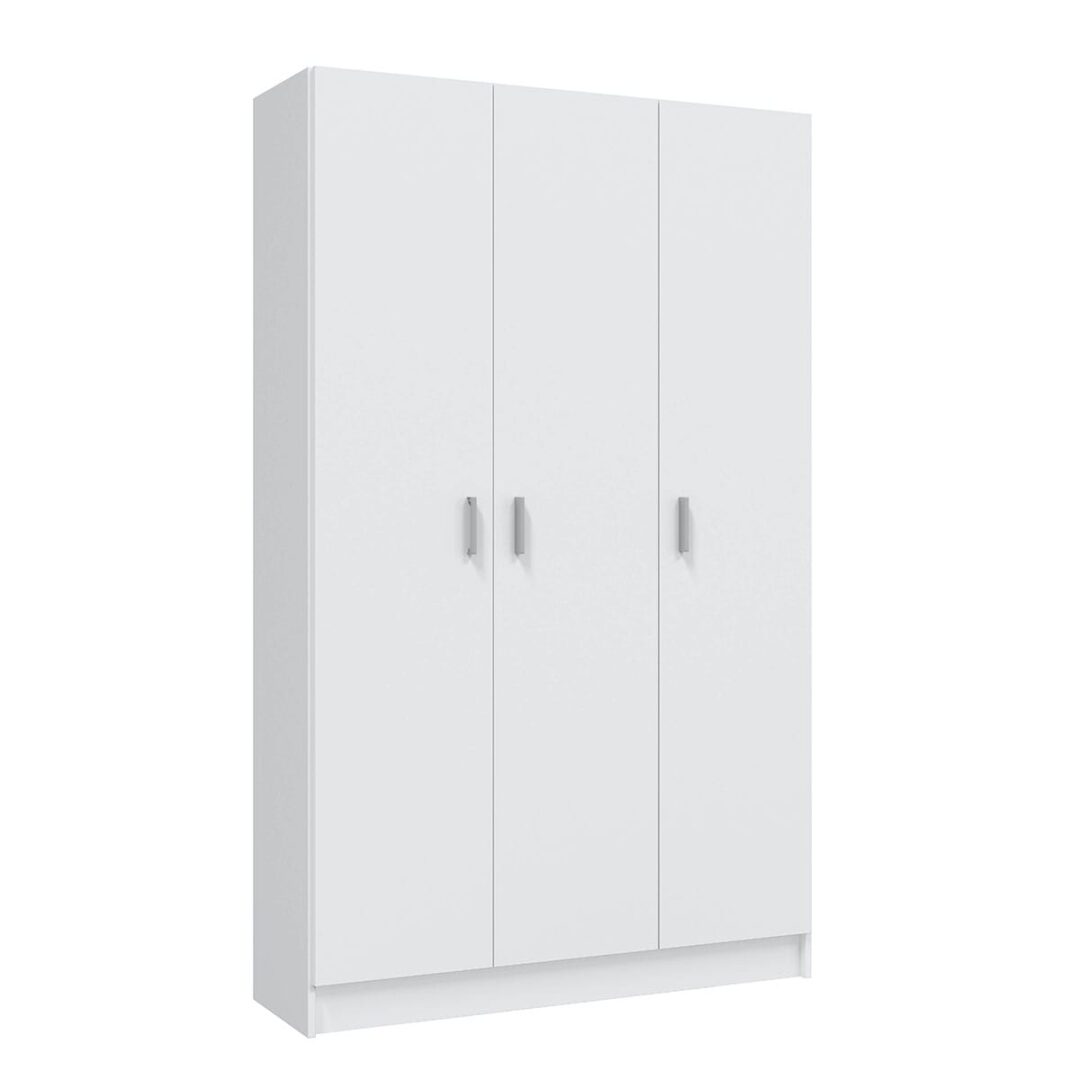 Armario Multiusos Escobero 3 Puertas – 109x180 cm Blanco, Gran Capacidad - Imagen 5
