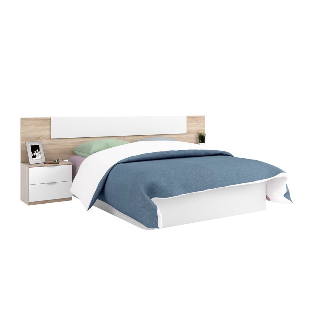 Cabecero Cama y 2 Mesitas Rayne - Imagen 2