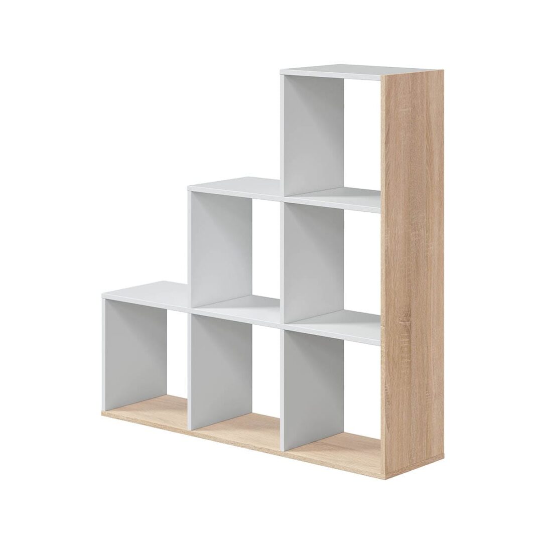 Estantería Escalera Blanco Roble - Imagen 5