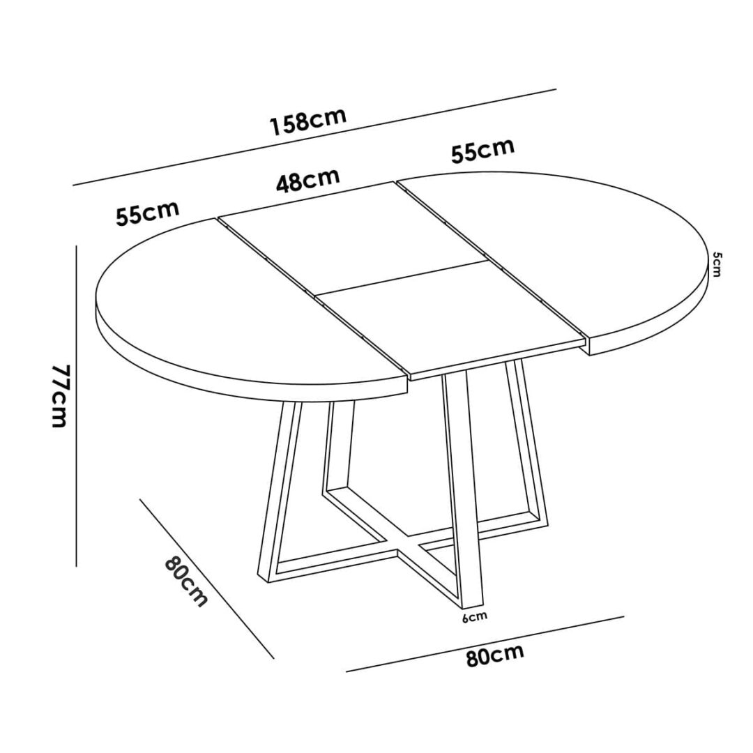 Mesa de comedor Duna Extensible - Imagen 7