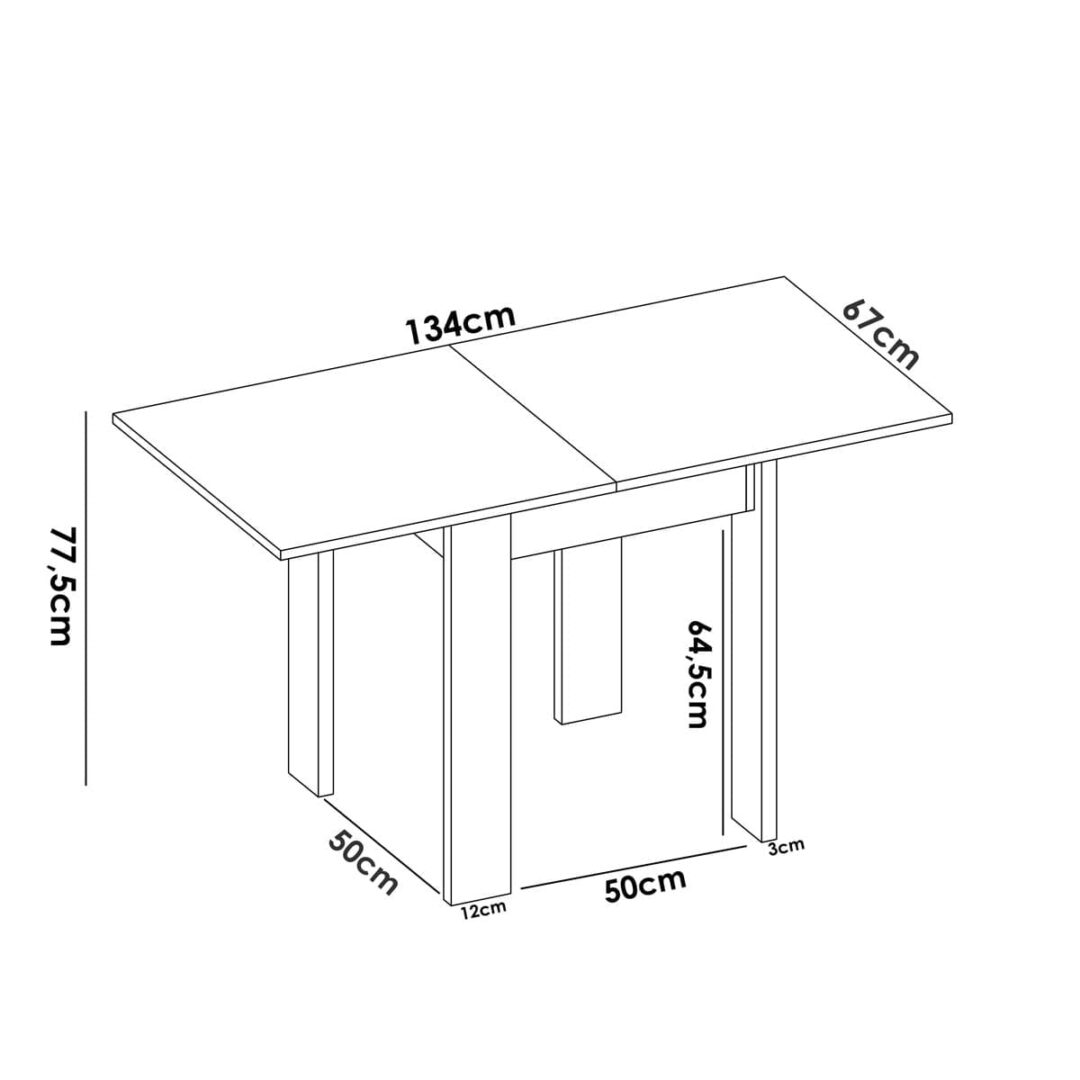Mesa Desplegable Bok Natural - Imagen 5