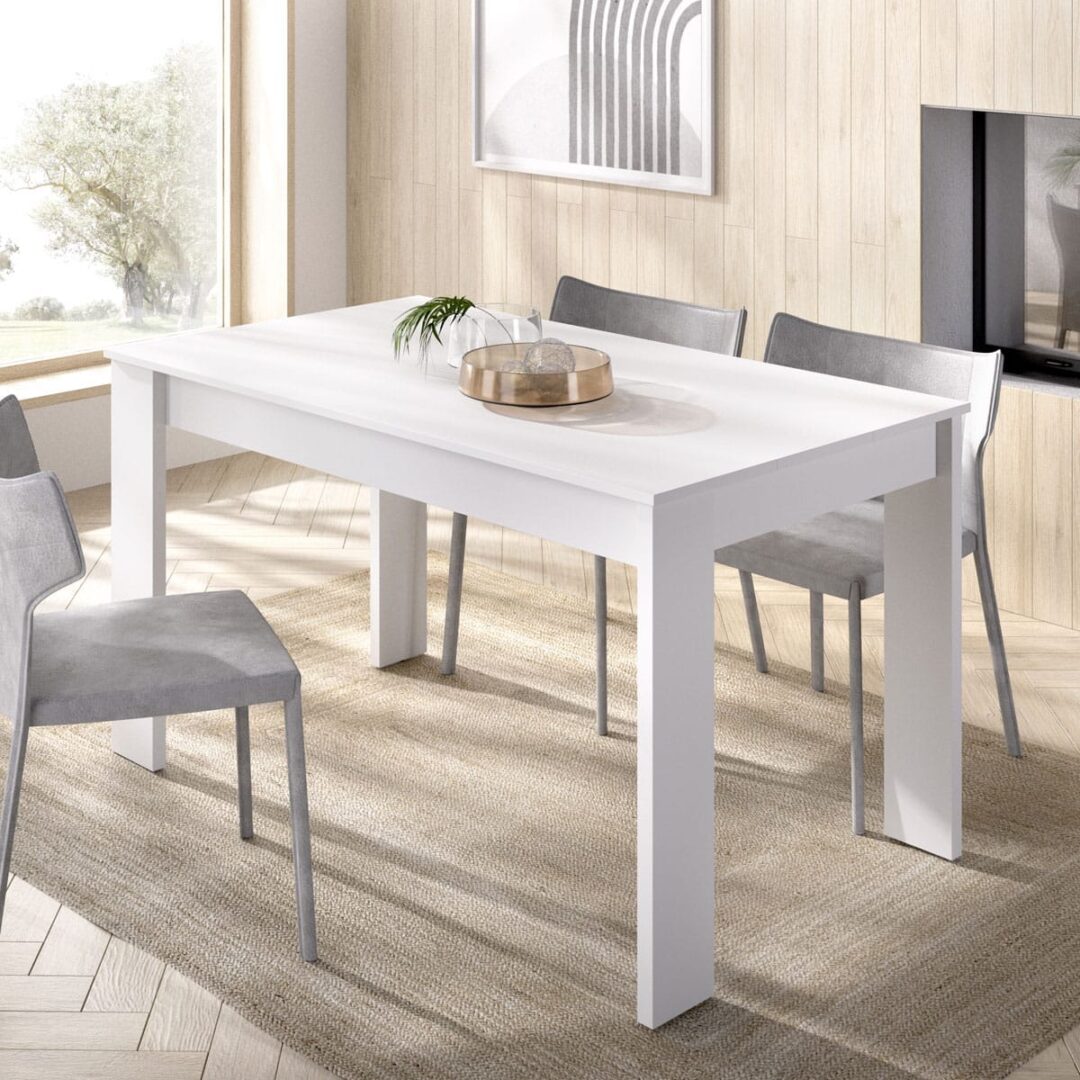 Mesa de Comedor Fija Sami Blanca