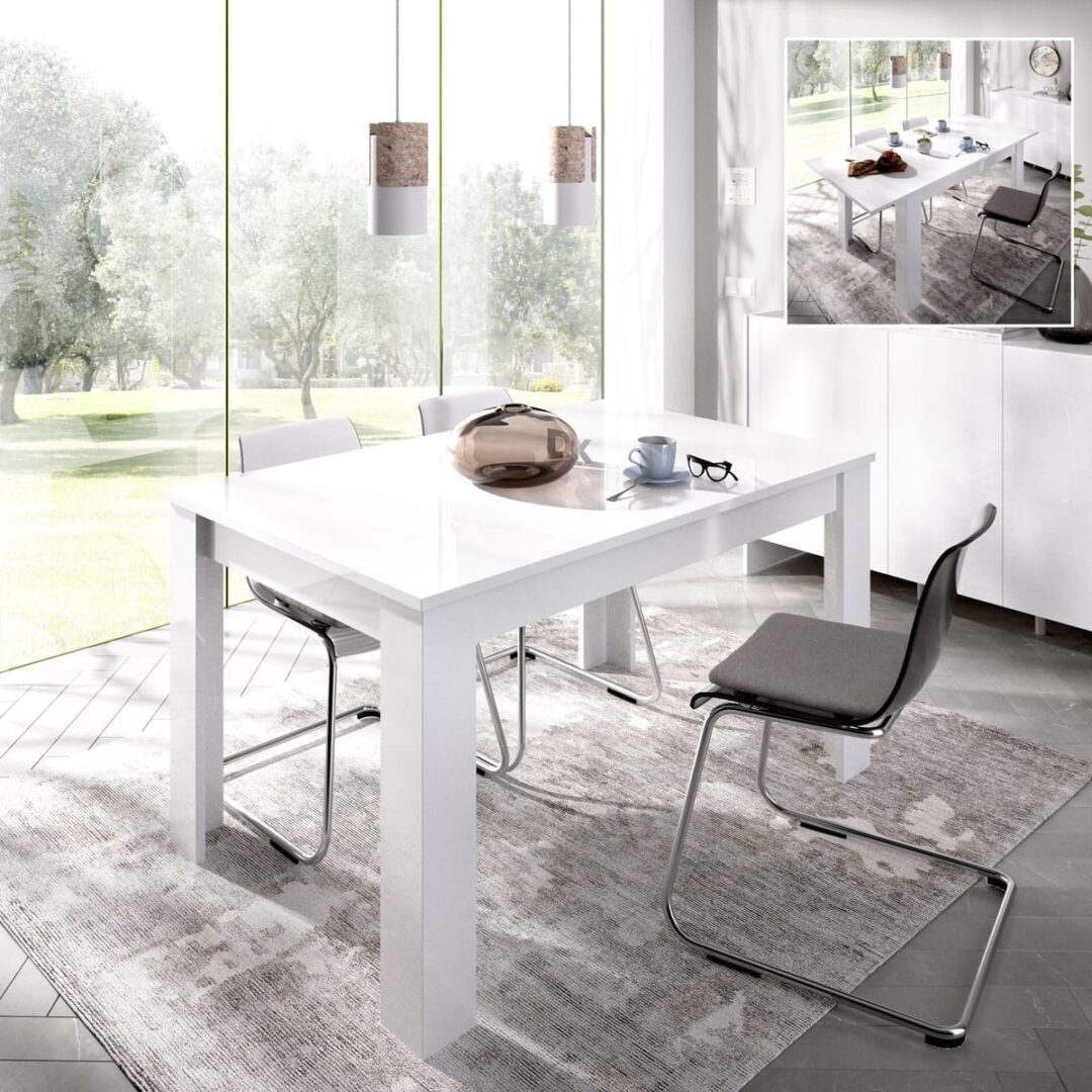 Mesa Extensible Dine Blanca - Imagen 4