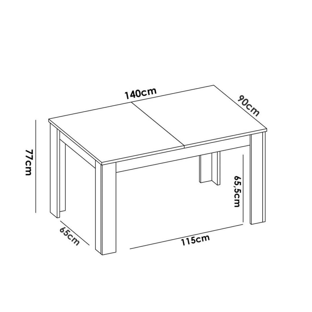 Mesa de Comedor Extensible - Dine - Imagen 7