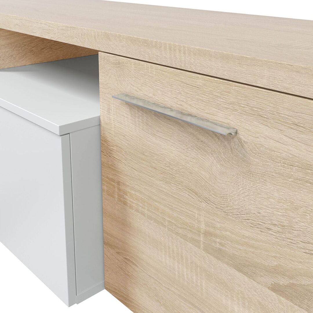 Salón Flex Tv Roble Blanco - Imagen 12