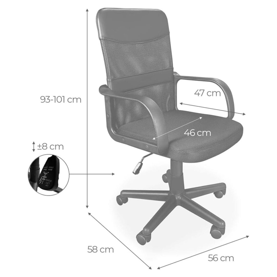 Silla Oficina Negra Soft - Imagen 3