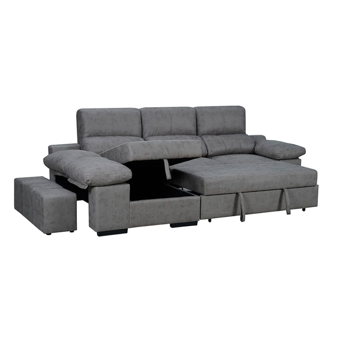 Sofá Chaise Longue convertible a Cama y Arcón - Huesca
