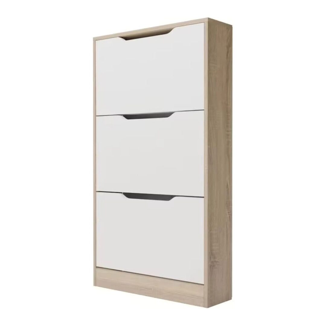 Zapatero 3 puertas champion cambria y blanco 9 pares - Imagen 5