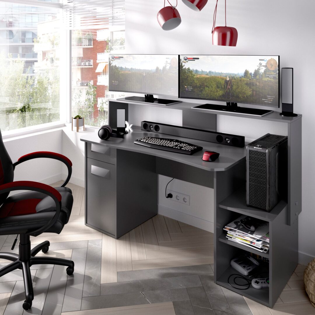 Mesa Escritorio Gaming Grafito - Fosk - Imagen 3
