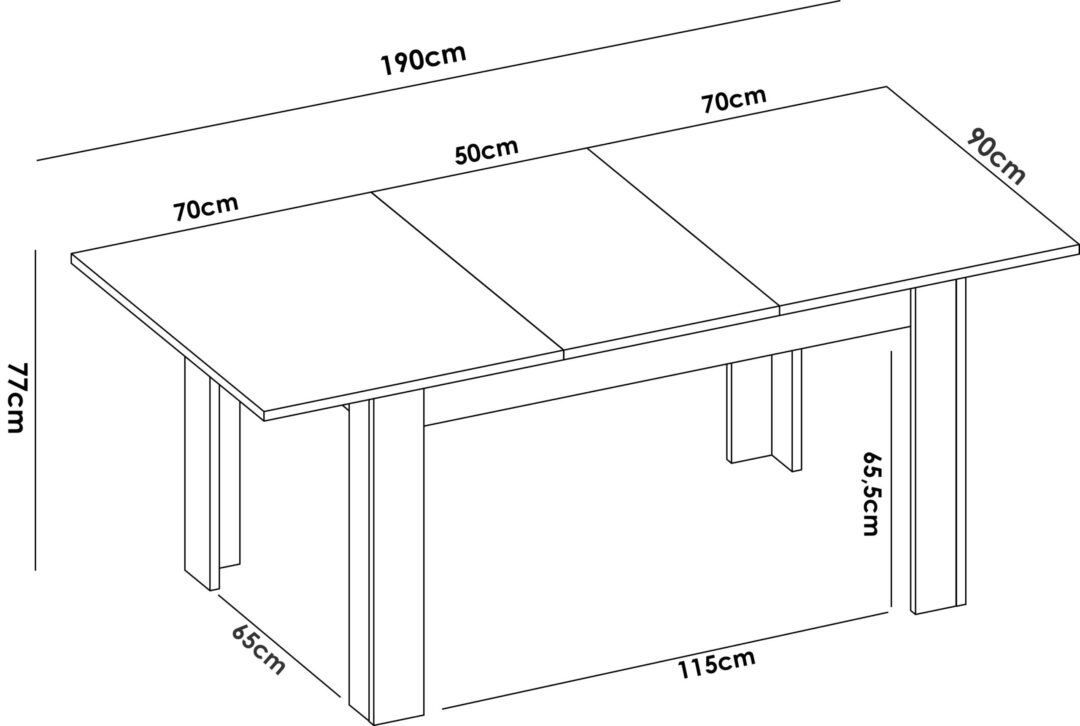 Pack Nova 1 - Mueble Aparador, Mesa de Comedor y Vitrina Alta - Imagen 13
