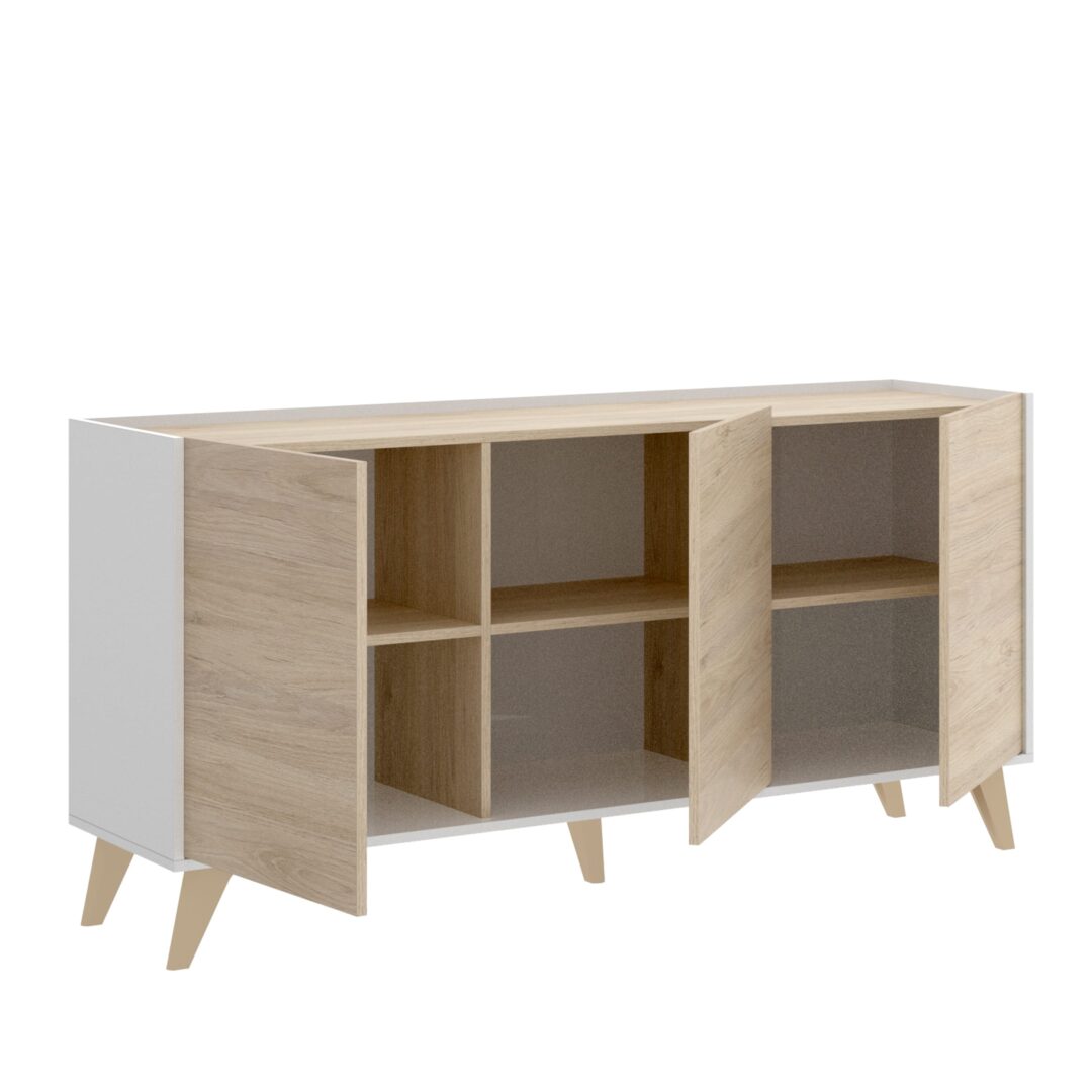 Pack Ness 2 - Mueble Bajo de Televisión, Mesa de Centro y Aparador - Imagen 4