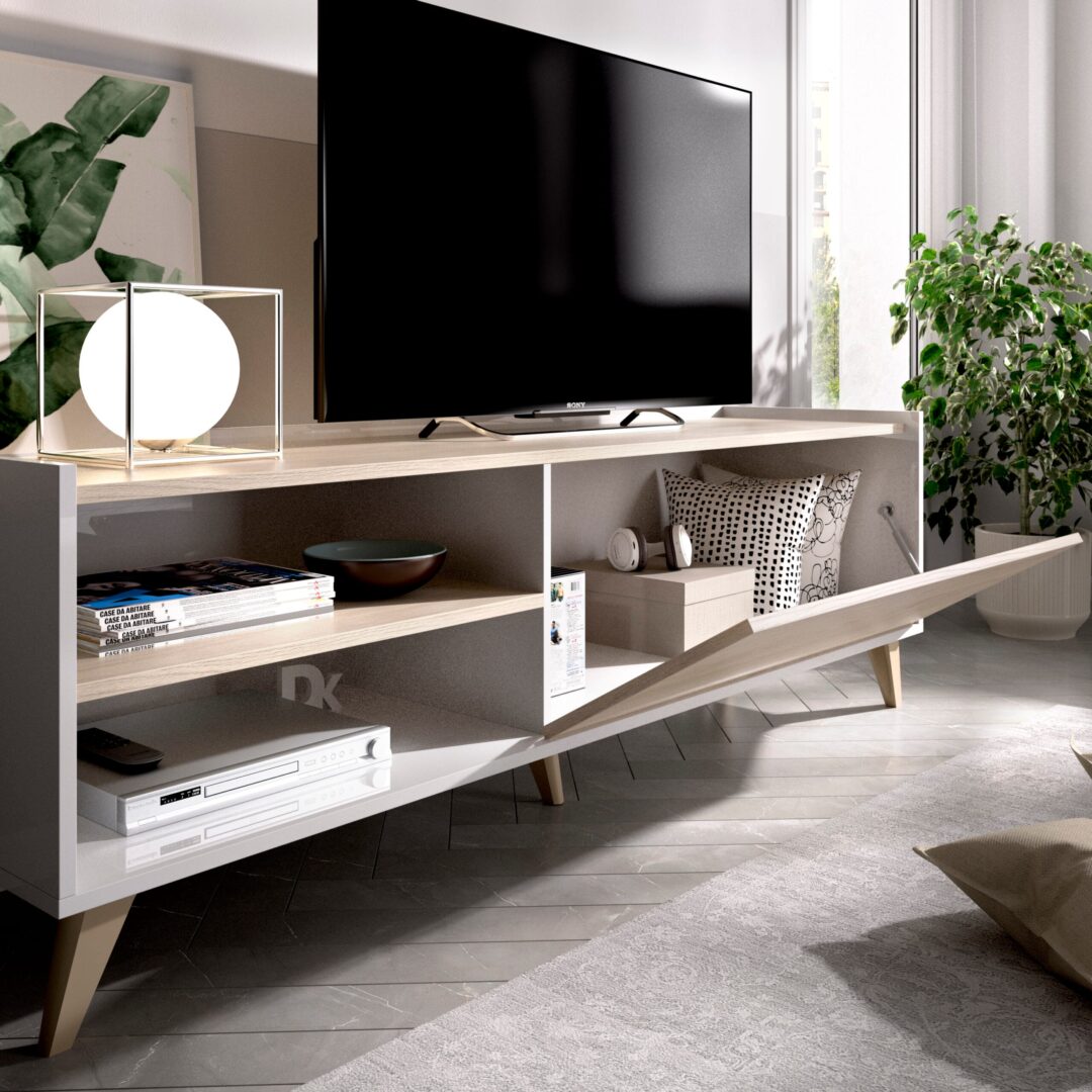 Pack Ness 1 - Aparador alto y Mueble Bajo de Televisión - Imagen 6