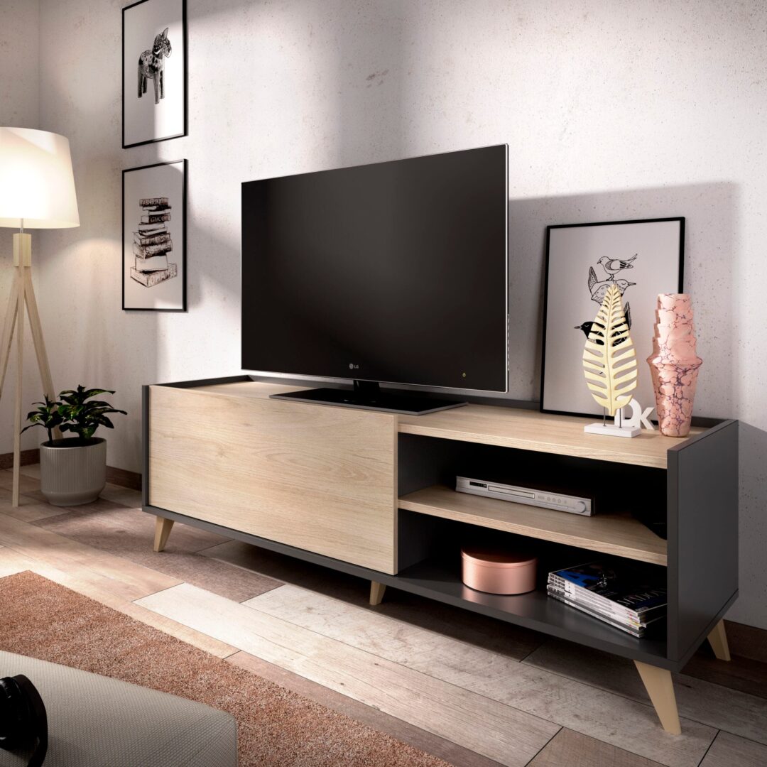 Pack Ness 1 - Aparador alto y Mueble Bajo de Televisión - Imagen 7
