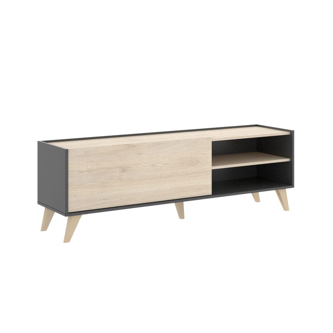 Pack Ness 2 - Mueble Bajo de Televisión, Mesa de Centro y Aparador - Imagen 9