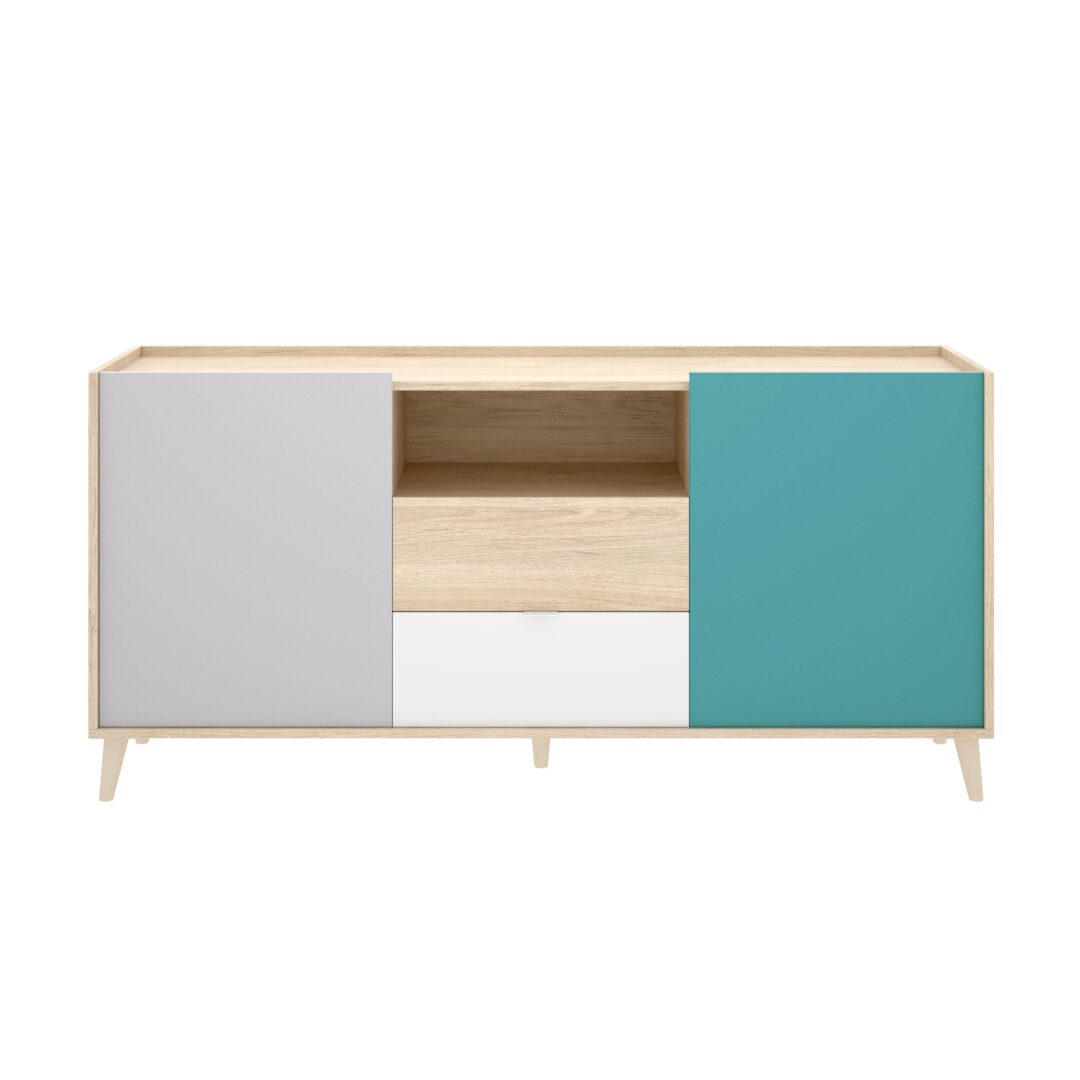 Pack Nova 1 - Mueble Aparador, Mesa de Comedor y Vitrina Alta - Imagen 6