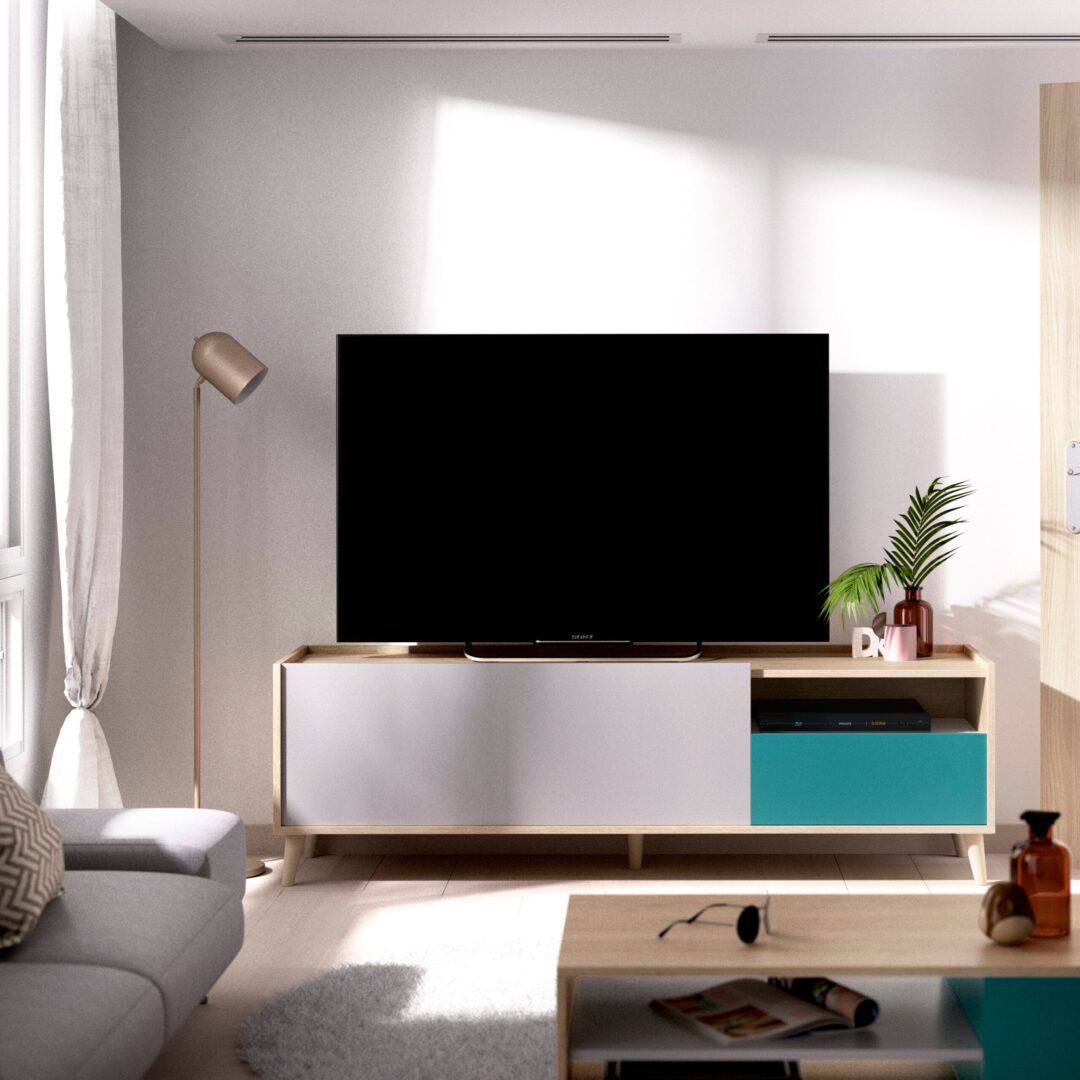 Pack Nova 2 - Vitrina Alta y Bajo de Televisión - Imagen 10