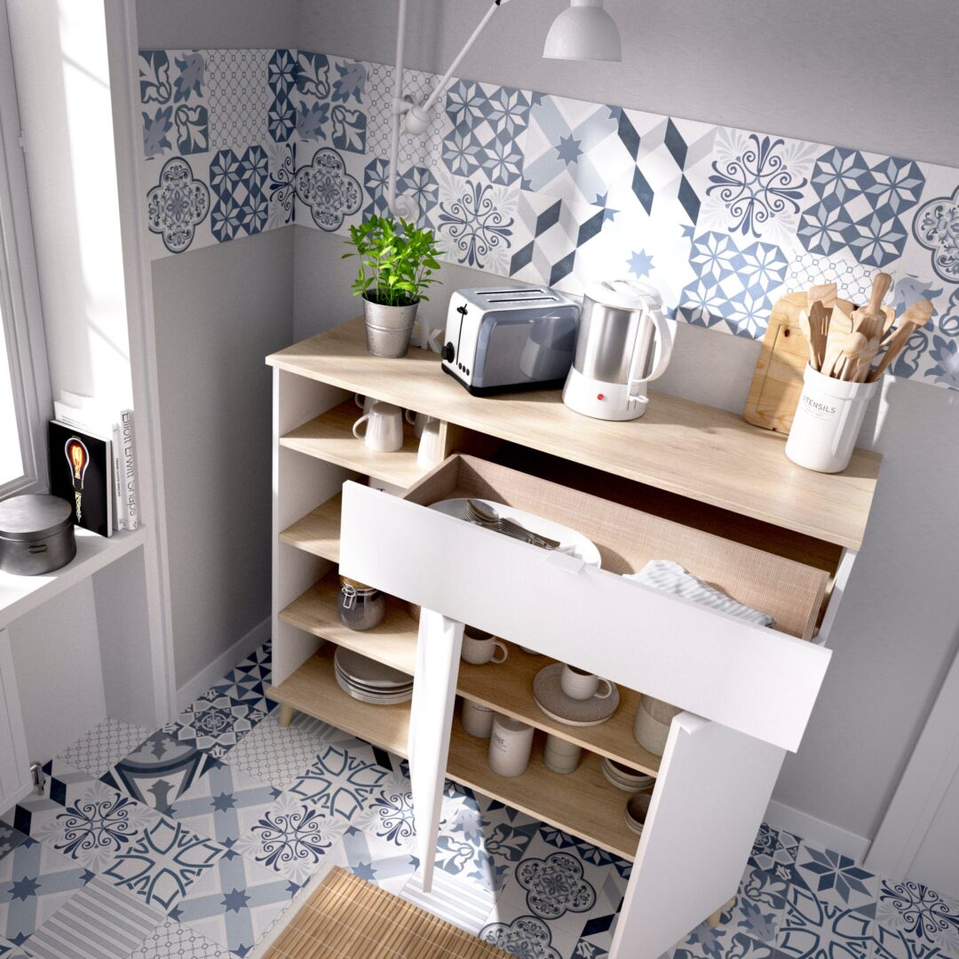 Mueble Auxiliar de Cocina - Wok 1 - Imagen 2