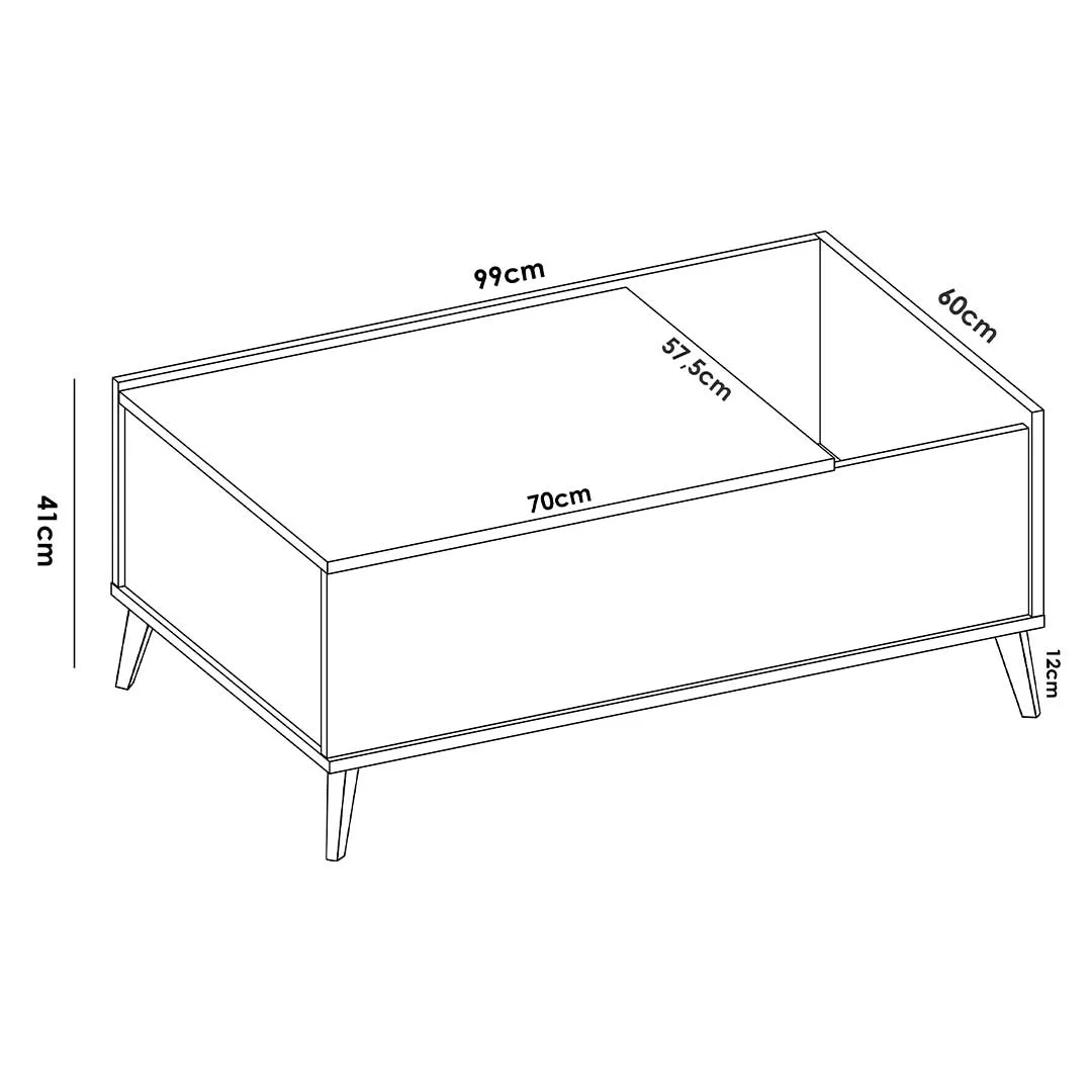 Pack Ness 2 - Mueble Bajo de Televisión, Mesa de Centro y Aparador - Imagen 18