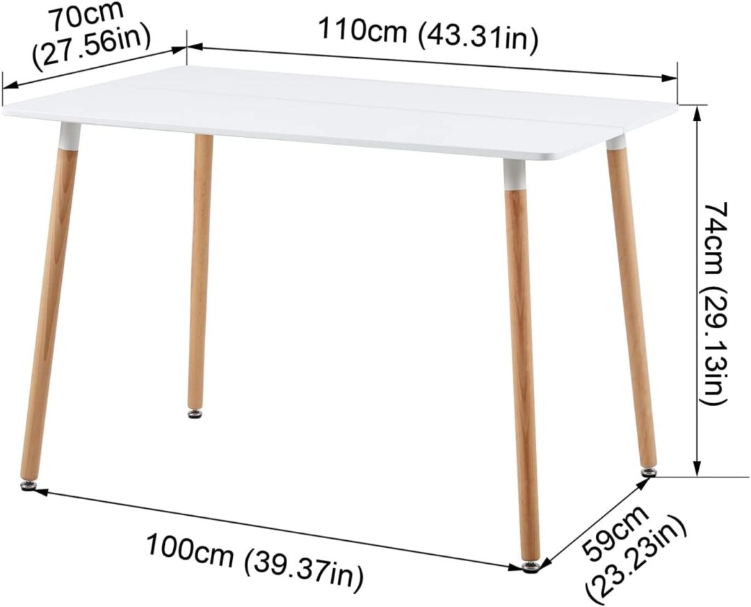Conjunto Mesa Dinamarca y 4 Sillas Fina Bloki - Imagen 8