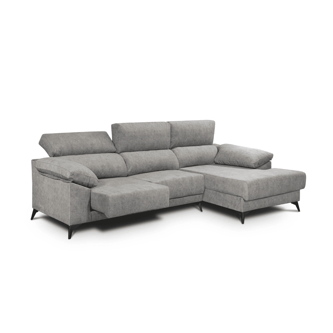 Sofá chaise longue extraible con arcón Polonia