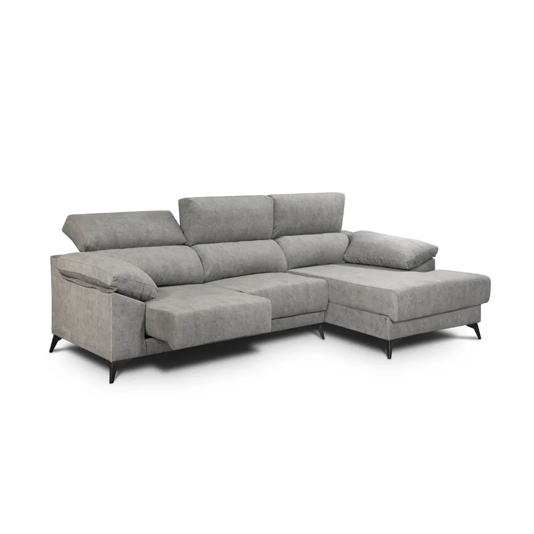 Sofá chaise longue extraible con arcón Polonia