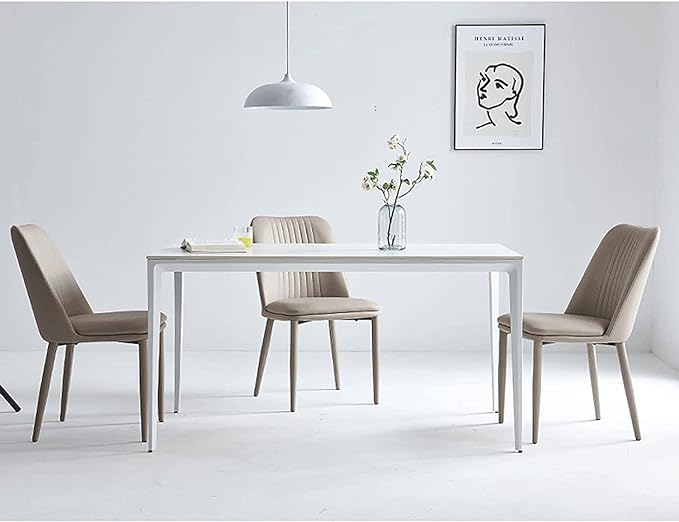 Pack de 2 sillas de comedor Rowena cuero PU 87x50x53 cm
