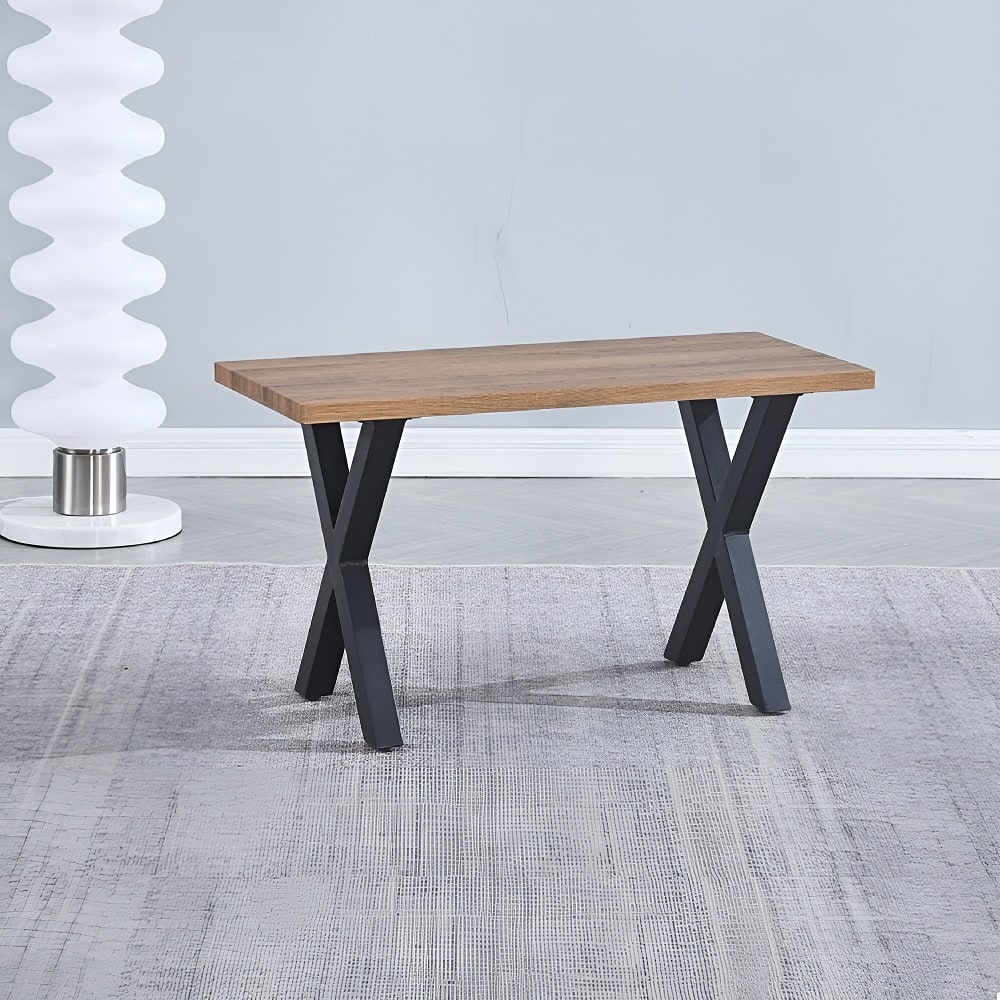 Taburete de Cocina Videl Negro – Asiento con Patas Metálicas